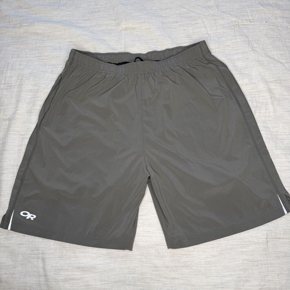 Outdoor‎ Research Mens XL Turbine Shorts Gray Lined Hiking Climbing 242889
